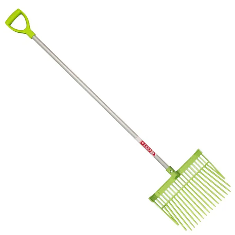 Red Gorilla Bedding Fork with D Handle in Pistachio